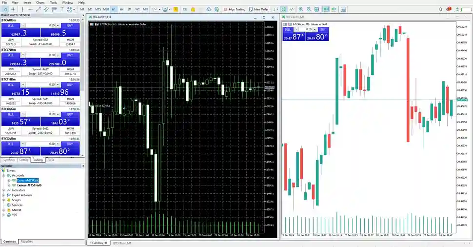 MT5 desktop interface