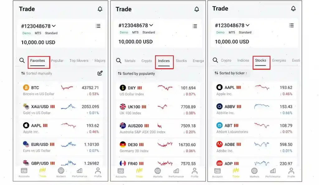 choose assets mobile