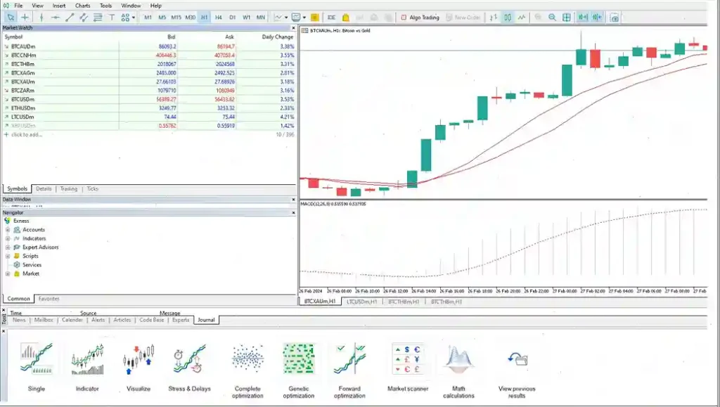 mt5 interface exness